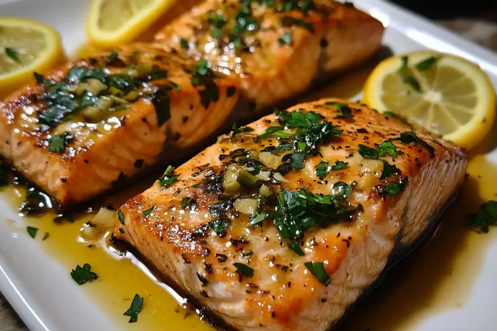 Garlic Butter Salmon hero