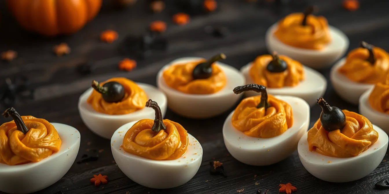 Pumpkin Deviled Eggs Recipe: