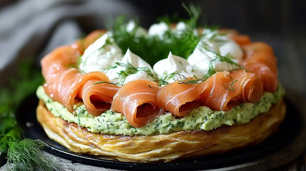 Low-calorie smoked salmon bagel option with whole-grain bagels and fresh vegetables.
