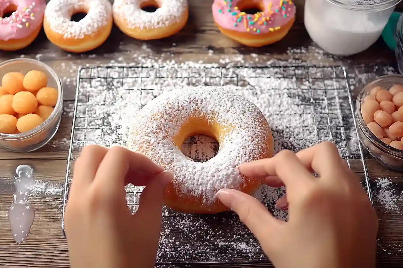 Protein Donut with Glaze and Toppings