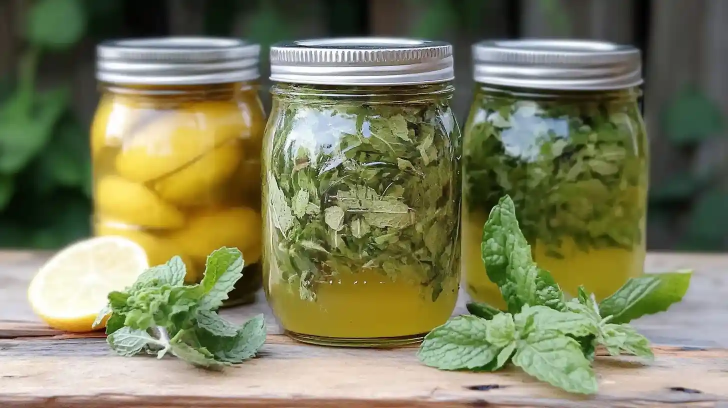 Refreshing Lemon Balm Recipe For Weight Loss blended with spinach, apple, and ginger in a clear glass.