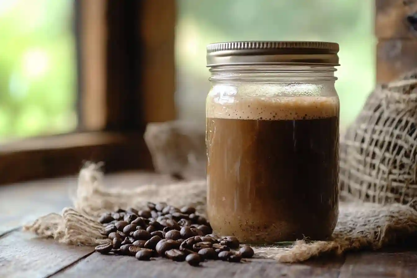 Hot protein coffee recipe with creamy froth, made with whey protein and freshly brewed coffee for energy and muscle recovery.