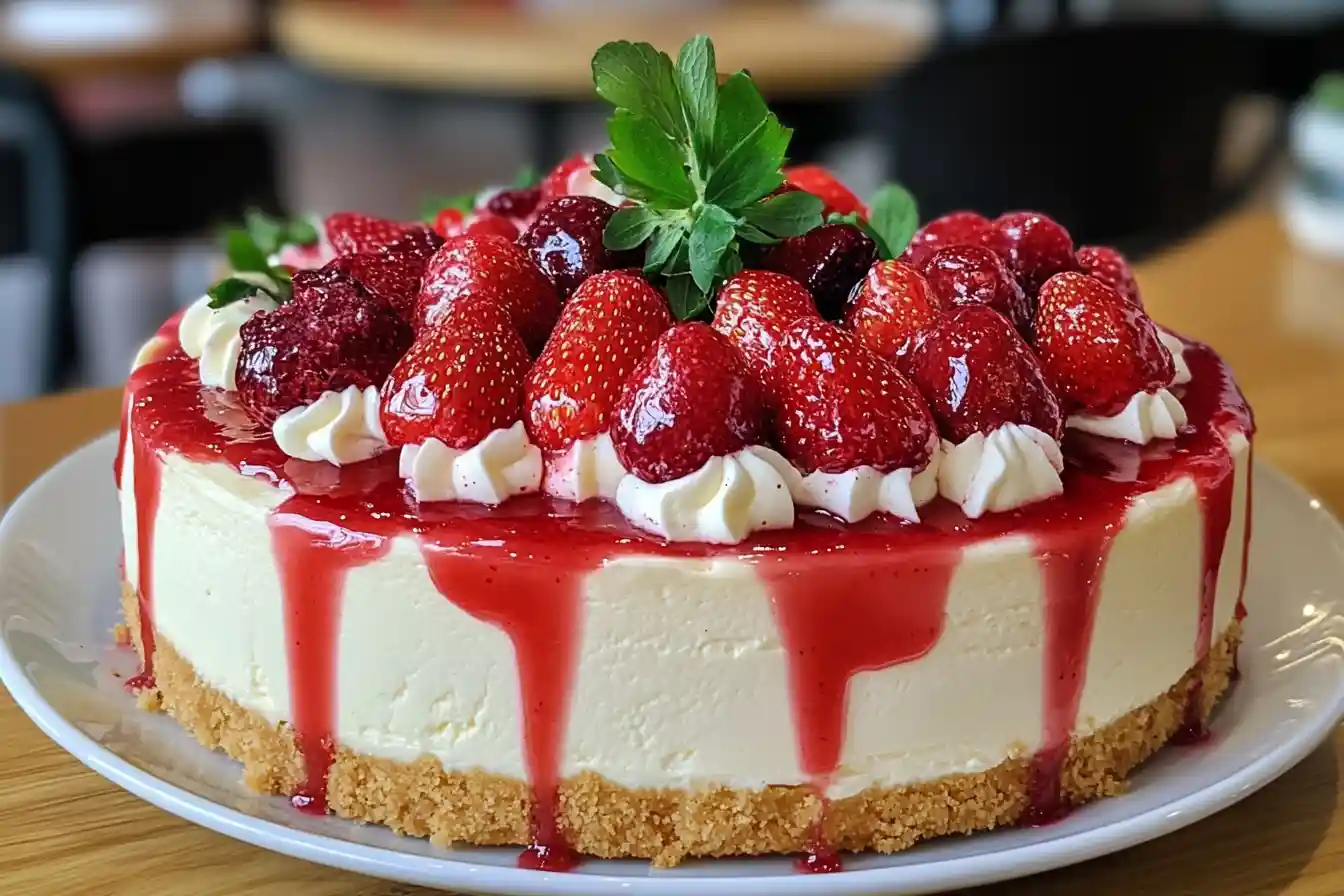 strawberry shortcake cheesecake