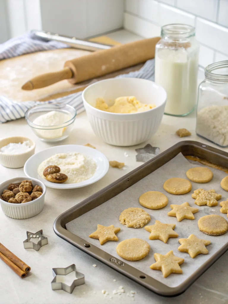 Low sugar cookies preparing steps