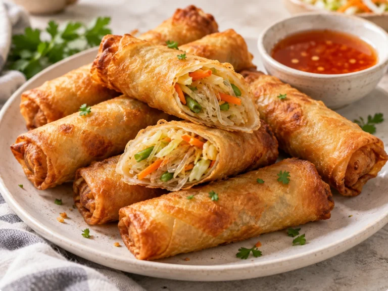 Lumpiang Sotanghon (Crispy Filipino Glass Noodle Spring Rolls)